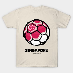 Singapore Football Country Flag T-Shirt